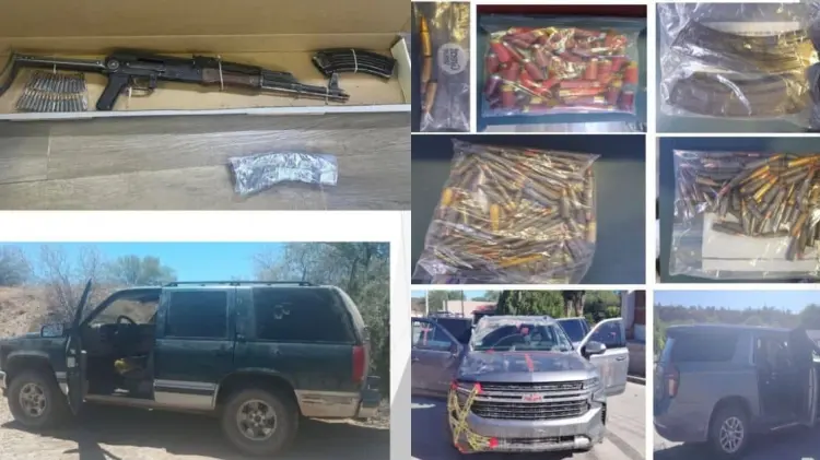 La Mesa Estatal de Seguridad de Sonora informó de los aseguramientos. (Foto: X/@MesaSegSonora)