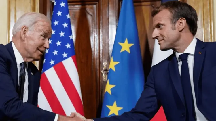 Macron reaccionó a la propuesta de Biden lanzada el viernes pasado. (Foto: Cortesía)