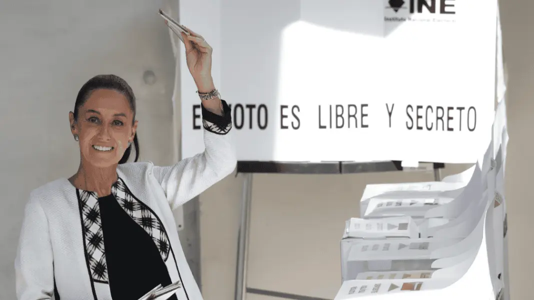 Conteo rápido del INE pone a Sheinbaum con ventaja de entre 58.3% y 60.7%