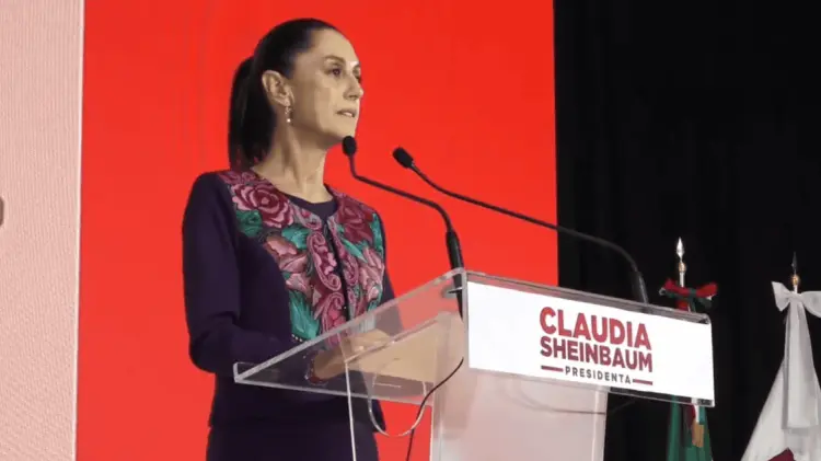 Claudia Sheinbaum tras el Conteo Rápido del INE. (Foto: Cortesía)