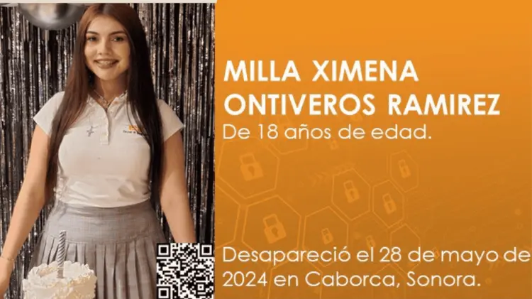 Milla Ximena Ontiveros Ramírez. (Foto: FGJE de Sonora)