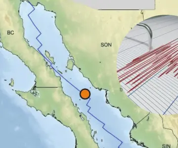 Sismológico Nacional reporta sismo de 4.7; se sintió en Guaymas