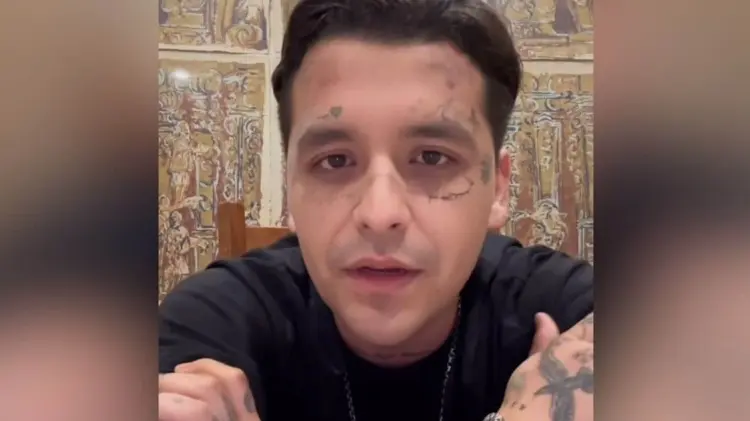 Christian Nodal había subido un video a su cuenta de Instagram hablando del tema. (Captura de video)