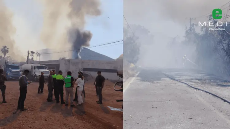 Autoridades trabajan para mitigar en su totalidad el fuego. (Foto: Blanca Ruelas/EXPRESO)