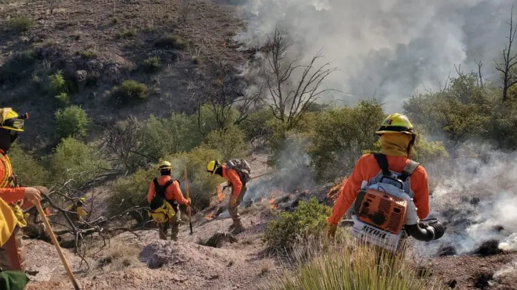 El incendio se encuentra controlado en un 40 por ciento. (Foto: @cepcsonora)
