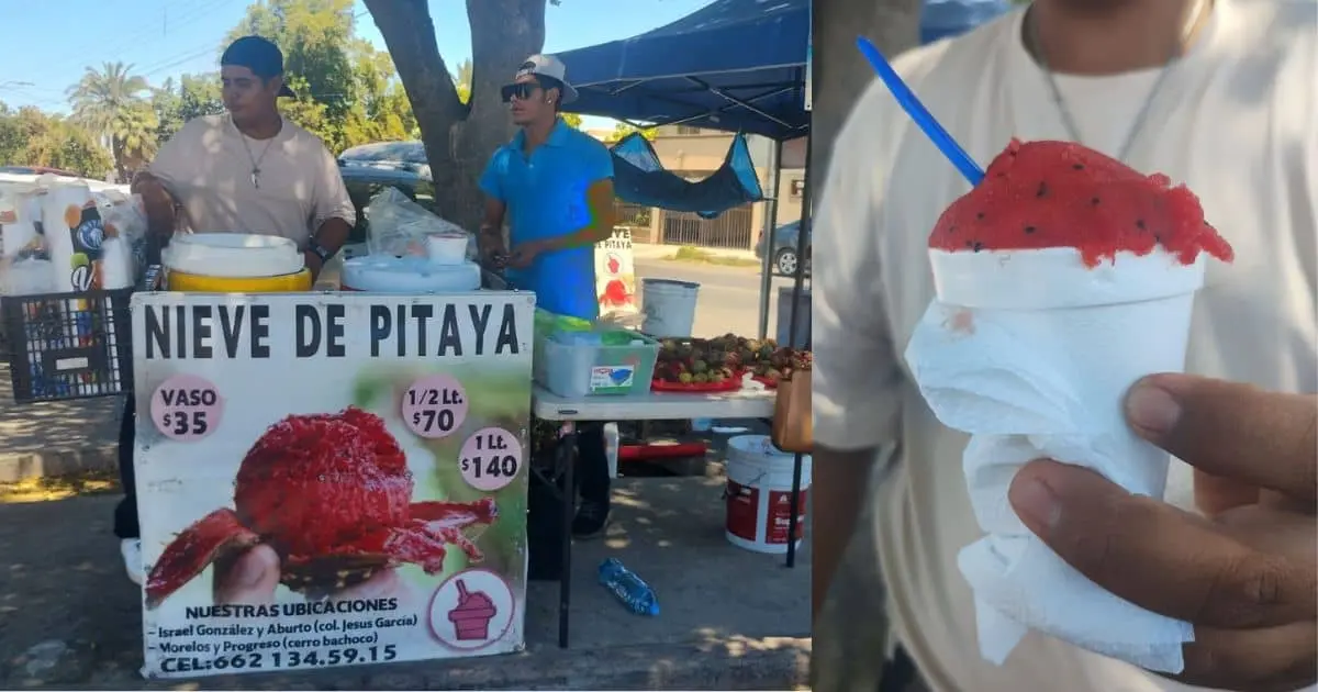 Vuelve la nieve de pitaya a Hermosillo durante la temporada de calor