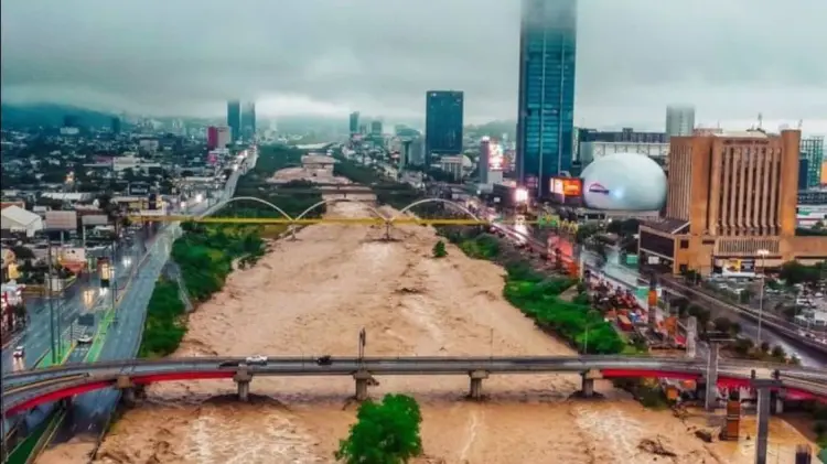 Nuevo León ha sido de los estados más afectados por la tormenta tropical. (Foto: Tomada de redes)