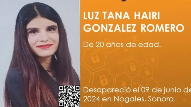 La Fiscalía difundió la cédula de Protocolo Alba para encontrar a la joven. (Foto: FGJE Sonora)