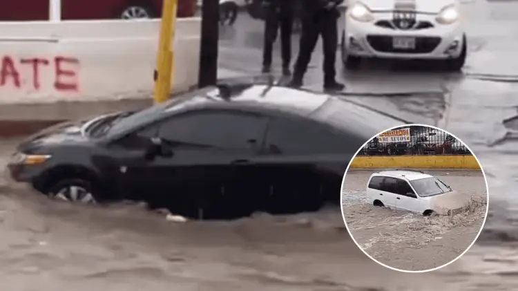 Protección Civil hace un llamado a no poner el peligro la vida durante las lluvias. (Fotos: Redes)