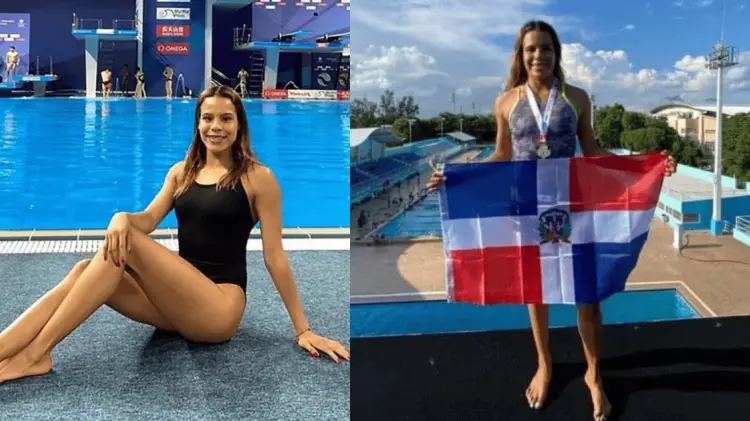 La clavadista regiomontana estará en París 2024 con República Dominicana. (Fotos: Cortesía)