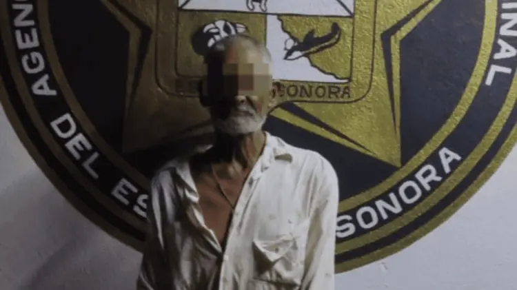 El sujeto fue asegurado en Río Moctezuma. (Foto: FGJE de Sonora)