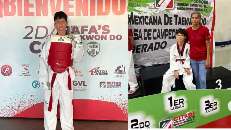 Carlos Beltrán Soto lleva 3 años dedicándose al taekwondo. (Foto: Especial)