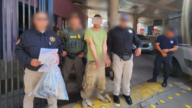Alfredo N de 45 años fue detenido en la garita Dennis DeConcini. (Foto: FGJE Sonora)