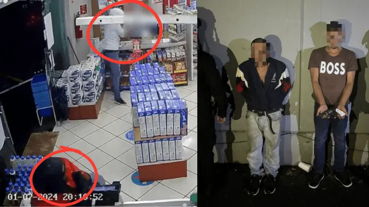Los asaltantes fueron detenidos tras robar, matar a una y herir a otra empleada. (Foto: Cortesía)