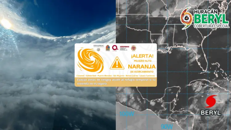Incrementó la alerta por huracán Beryl en Quintana Roo. (Foto: Especial/EXPRESO)
