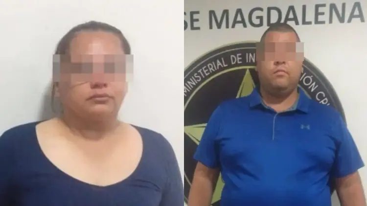 Nayda Refugio N y Jesús Armando N. (Foto: FGJE Sonora)