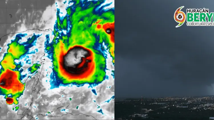 A las 23:00 horas se espera que Beryl toque tierra. (Foto: Cortesía)