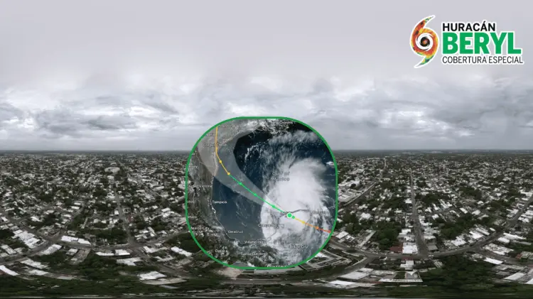 Beryl dejó territorito mexicano por Yucatán. (Foto: Especial/EXPRESO)