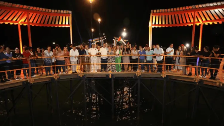 El nuevo muelle de Bahía de Kino ha sido inaugurado. (Foto: Jesús Ballesteros/EXPRESO)