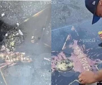 Vandalizan estrella de Jenni Rivera en el Paseo de la Fama de Hollywood