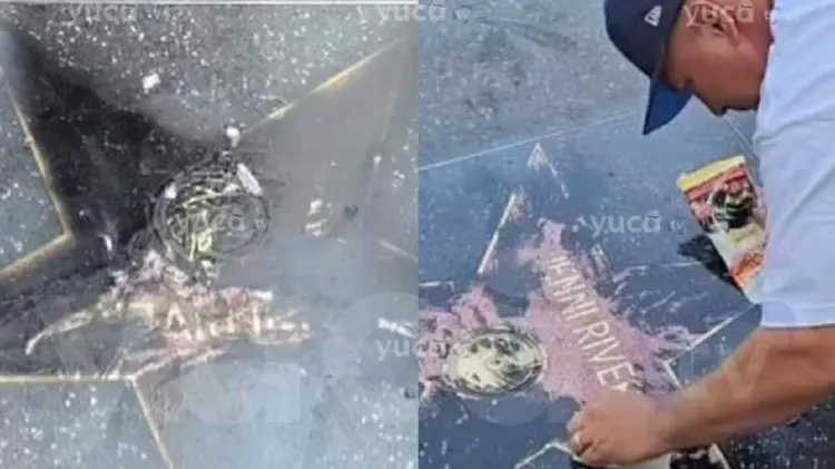 Vandalizan estrella de Jenni Rivera en el Paseo de la Fama de Hollywood