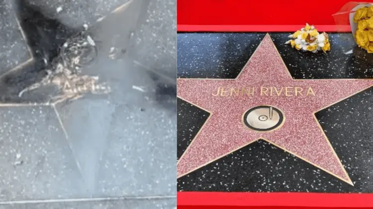 La estrella de Jenni ya fue restaurada luego de haber sido vandalizada. (Foto: Especial)