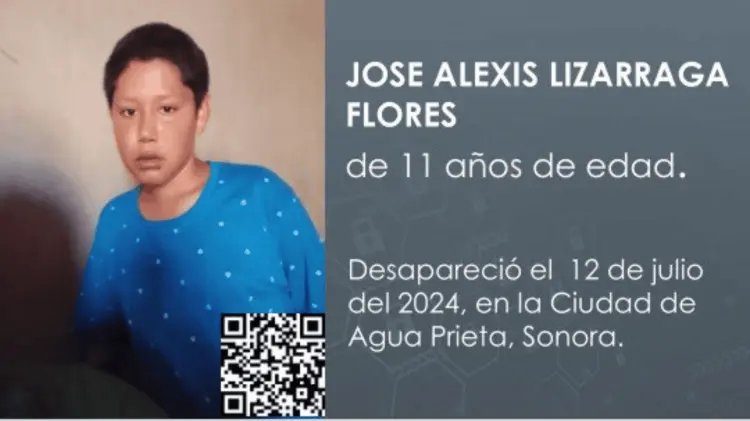 La Fiscalía emitió una ficha de búsqueda para José Alexis Lizárraga Flores. (Foto: FGJE de Sonora)