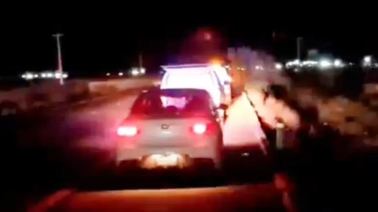 El accidente ocurrió metros antes del entronque con la carretera que lleva al Cochorit. (Foto: Redes)