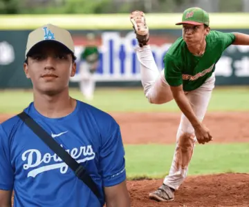 El es Ezequiel Rivera, joven de 14 años que firmó con los Dodgers