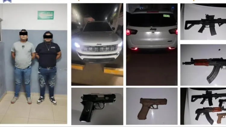 Los sujetos fueron detenidos por elementos de la Policía Preventiva. (Foto: Policía de Hermosillo)