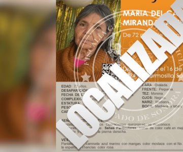 Localizan sin vida a María del Carmen Miranda, adulta mayor desaparecida