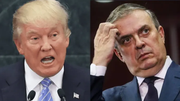 Donald Trump llamó a Marcelo Ebrard como alguien con bajo coeficiente intelectual. (Foto: Especial)