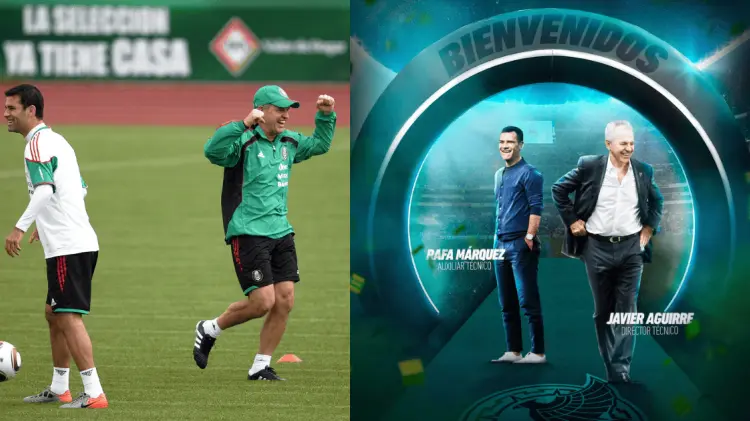 Javier Aguirre contará con Rafa Márquez como auxiliar rumbo al mundial de 2026. (Foto: Cortesía)