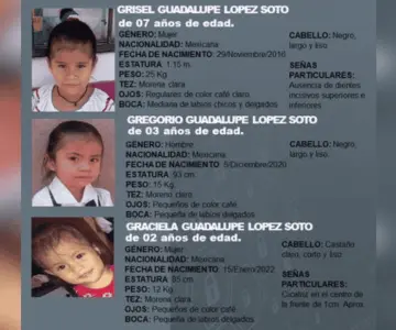 Activan Alerta Amber para localizar a tres menores sustraídos en Miguel Alemán