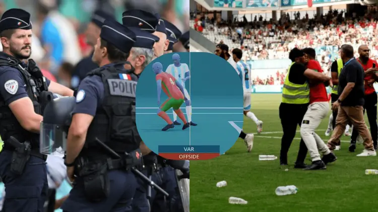 Invasión de cancha, agresiones y polémica VAR enmarcaron el partido. (Foto: Cortesía)