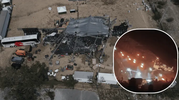 Un total de 10 personas fallecieron en el derrumbe de escenario. (Foto: Agencia Reforma)