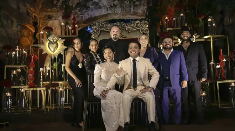FOTOS: Pepe Aguilar felicita a Ángela Aguilar y Christian Nodal por su boda