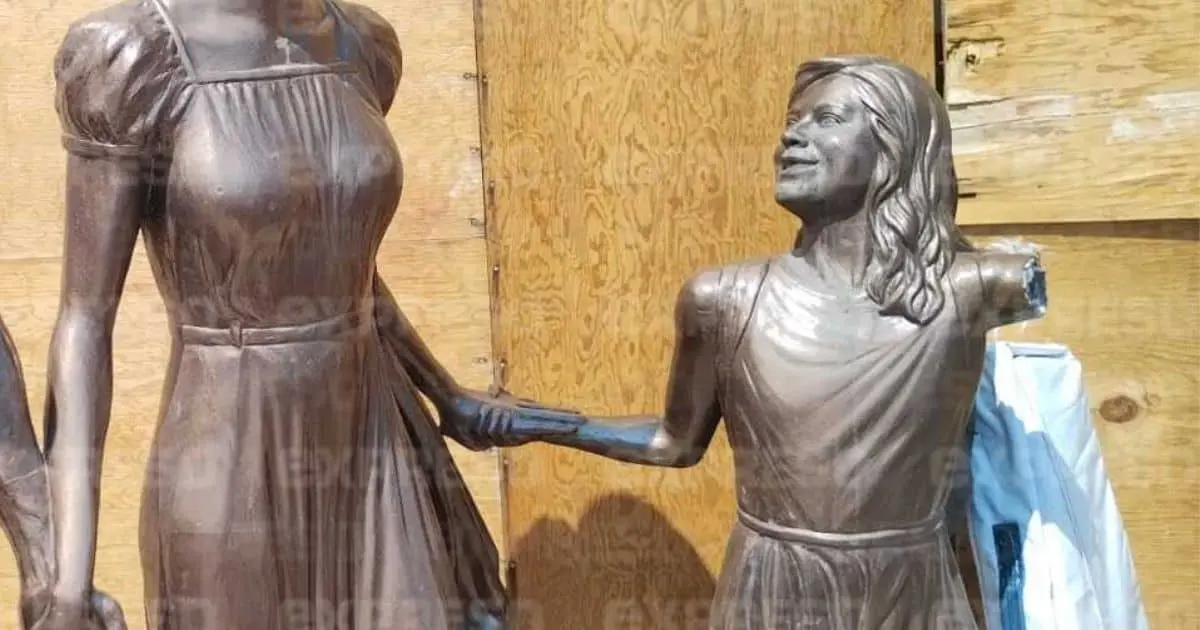 Corte de brazo en escultura de la niña no fue vandalismo: Patronato del Centro