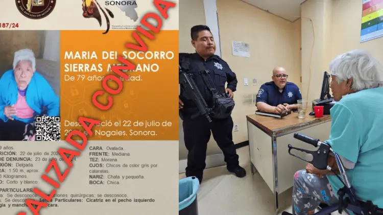 La señora María del Socorro fue encontrada en el hospital del SS. (Foto: Especial/EXPRESO)