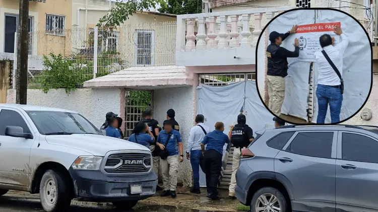 Se denunció un supuesto feminicidio en el lugar. (Foto: @FGEQuintanaRoo)