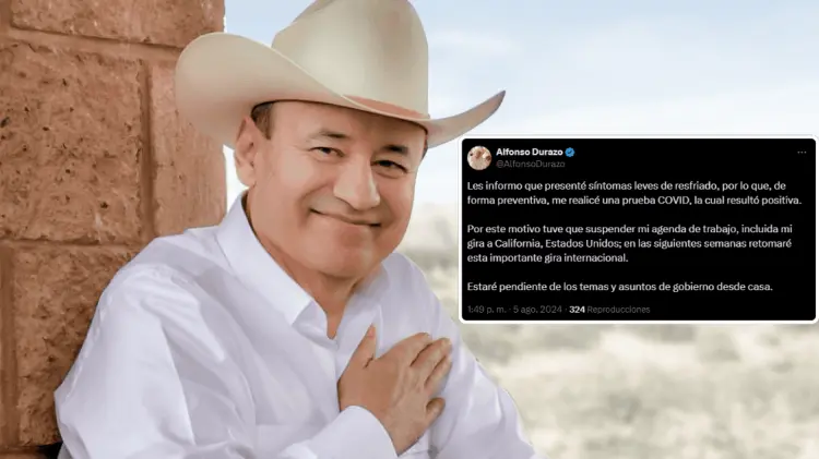 El gobernador Alfonso Durazo dio positivo a Covid-19. (Foto: Especial/EXPRESO)