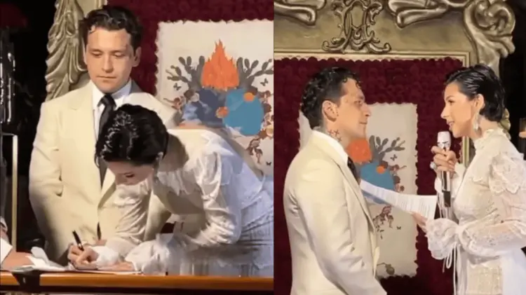 Los cantantes se casaron el pasado 24 de julio por la vía civil. (Fotos: Especial)