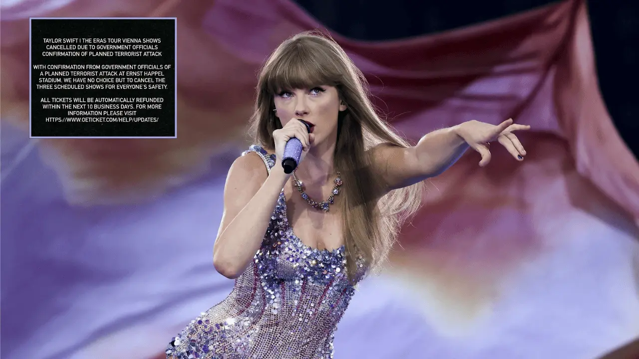 Cancelan conciertos de Taylor Swift por amenaza de atentado terrorista