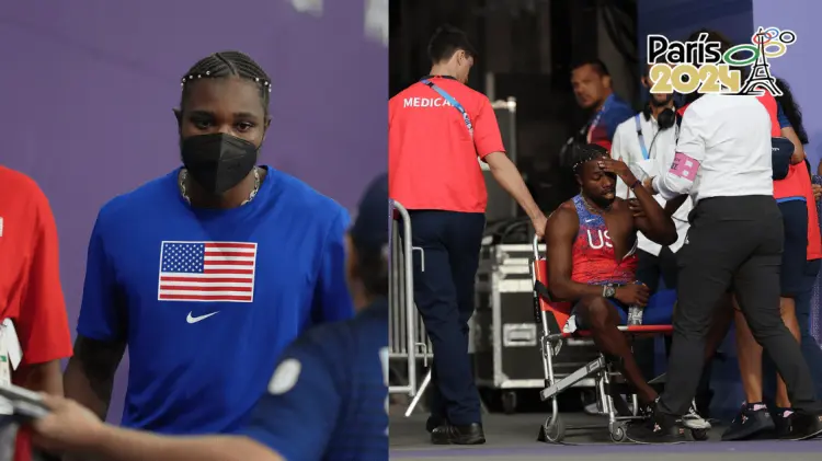 Noah Lyles se presentó a la final olímpica de 200 metros con Covid-19. (Foto: Agencia Reforma)