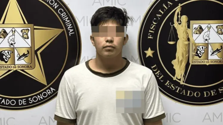Ángel Francisco N, de 21 años de edad. (Foto: FGJE de Sonora)