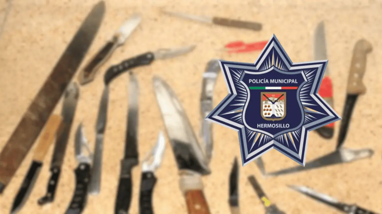 Detienen a tres con armas prohibidas en distintos puntos de Hermosillo