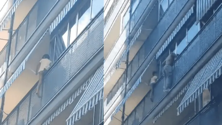 El momento fue compartido en redes sociales. (Fotos: Captura de video)