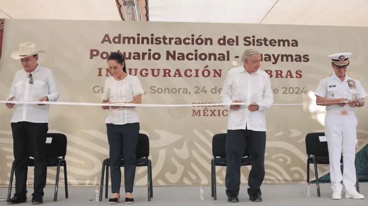Alfonso Durazo, Claudia Sheinbaum, AMLO y Rafael Ojeda. (Foto: Cortesía)
