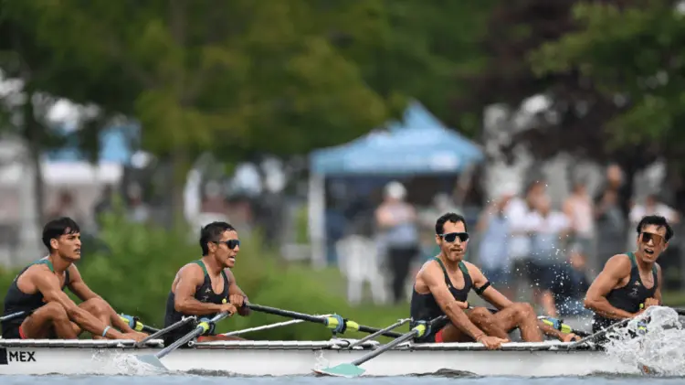 Equipo mexicano de scull cuádruple de peso ligero. (Foto: Cortesía)