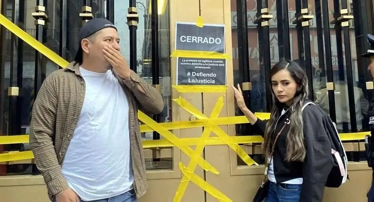 Cierran accesos a la Corte en protesta por reforma